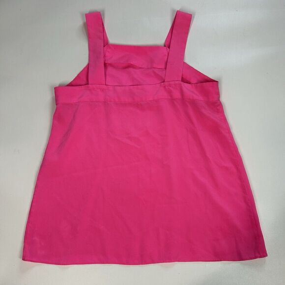Trina Turk Top Womens 10 Halter Neon Hot Pink Beach Summer - Picture 4 of 6